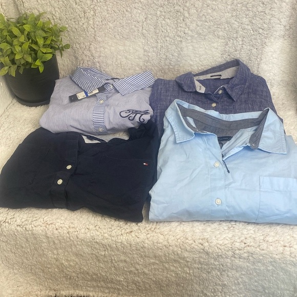Tommy Hilfiger Women’s Shirt Bundle – Size XL – 4 Classic Styles (2 New) - Picture 1 of 13